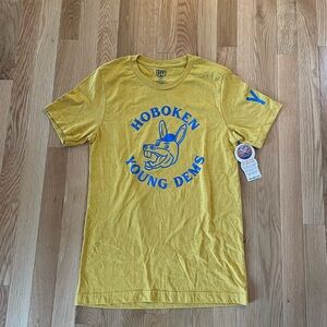 Ebbets Field Yellow Hoboken Young Dems Men’s T-Shirt